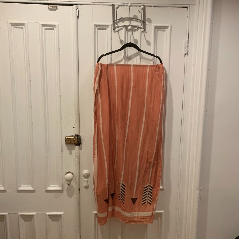 Block Shop Textiles Arrow Scarf in Coral